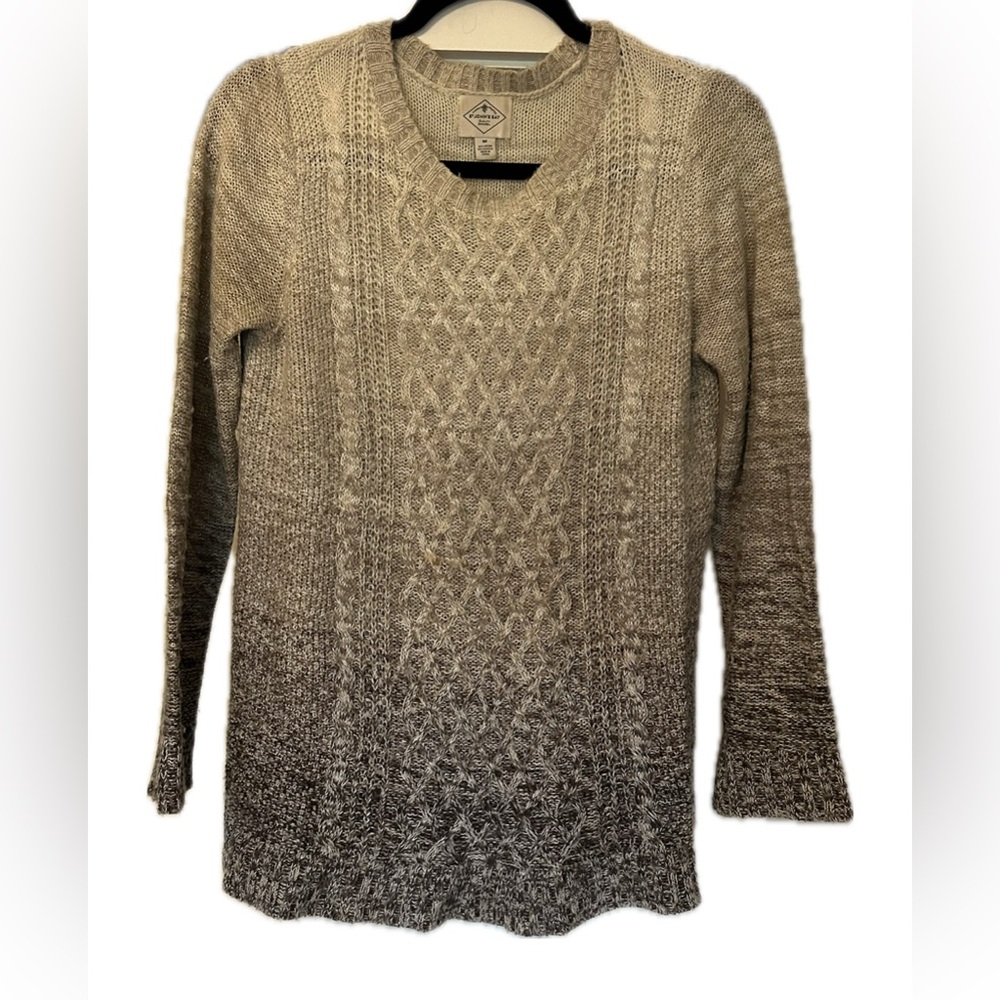 St. John's Bay Ombre Cable‎ Knit Long Sleeve Sweater. Size M - Picture 3 of 9